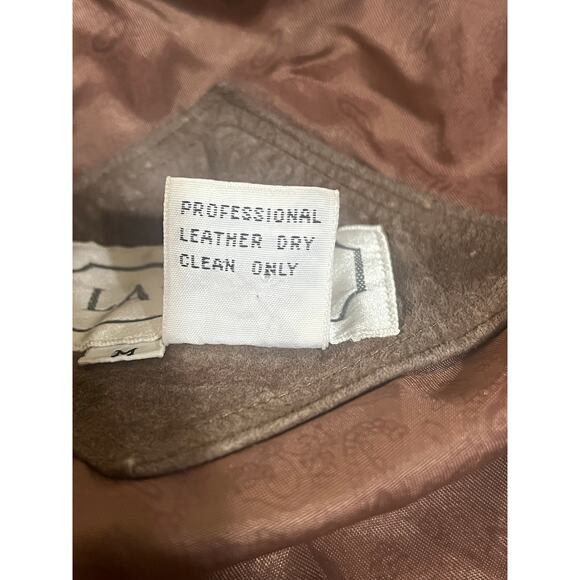 Vintage La Vogue Genuine Rustic Leather Open Coat–Women’s Medium– Made in Korea - Picture 4 of 7